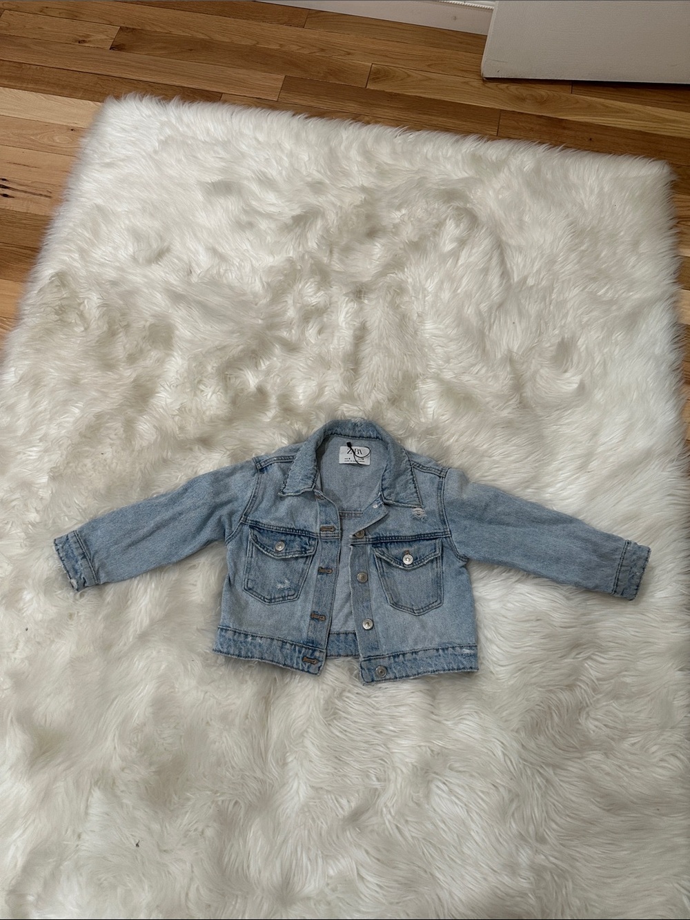 Zara Light Blue Kids Denim Jacket
